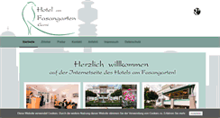 Desktop Screenshot of hotelamfasangarten.de